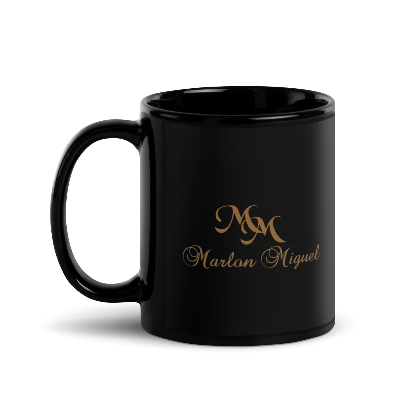 Marlon Miguel Signature Black Glossy Mug